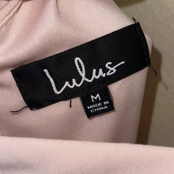 LULU'S Make Me Move Maxi Dress Blush Pink Medium Bridesmaid Wedding - Picture 10 of 13